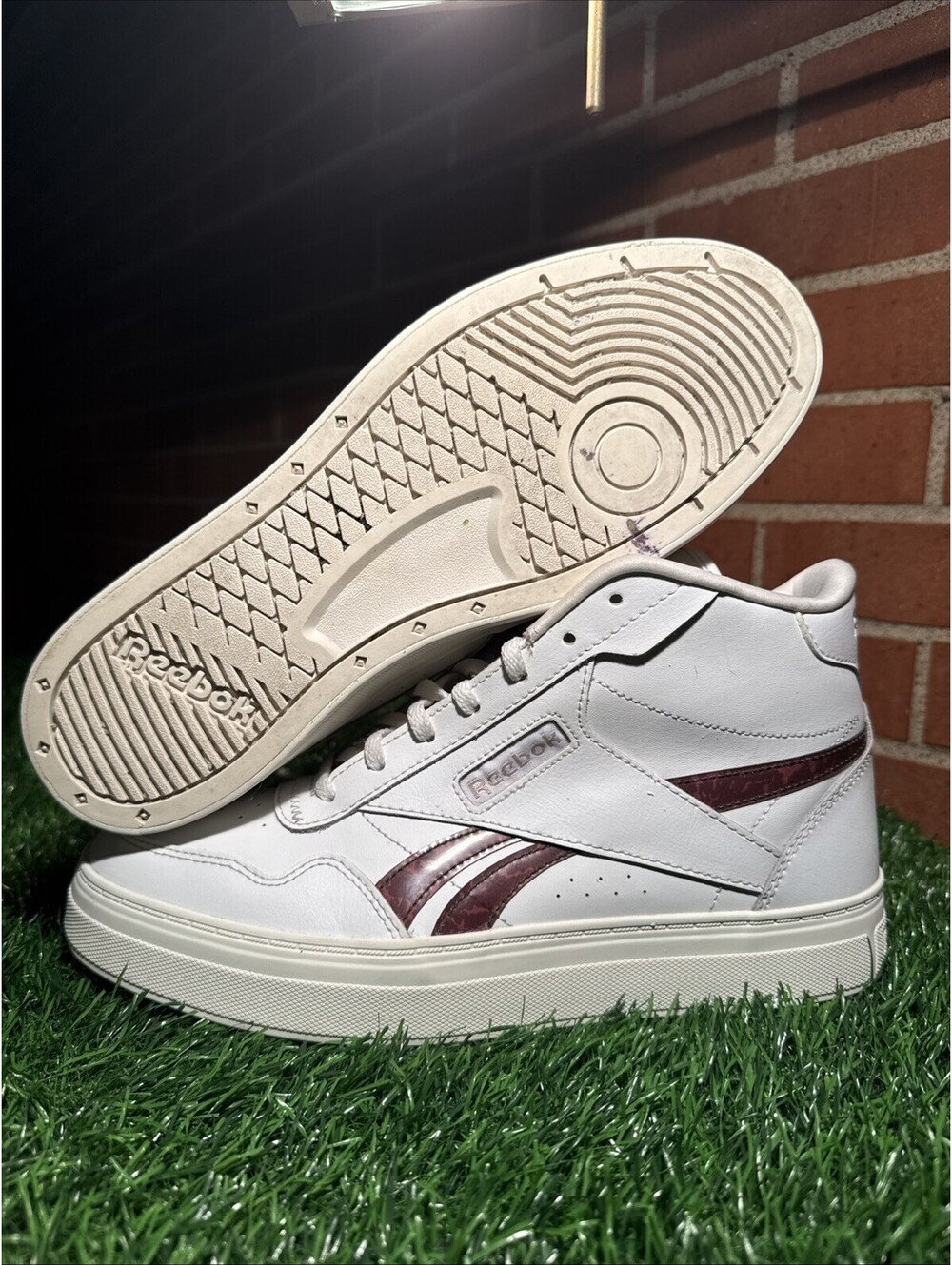 Reebok Court Advance Bold High GZ9612 White Basketball Shoes Sneakers Size 10M